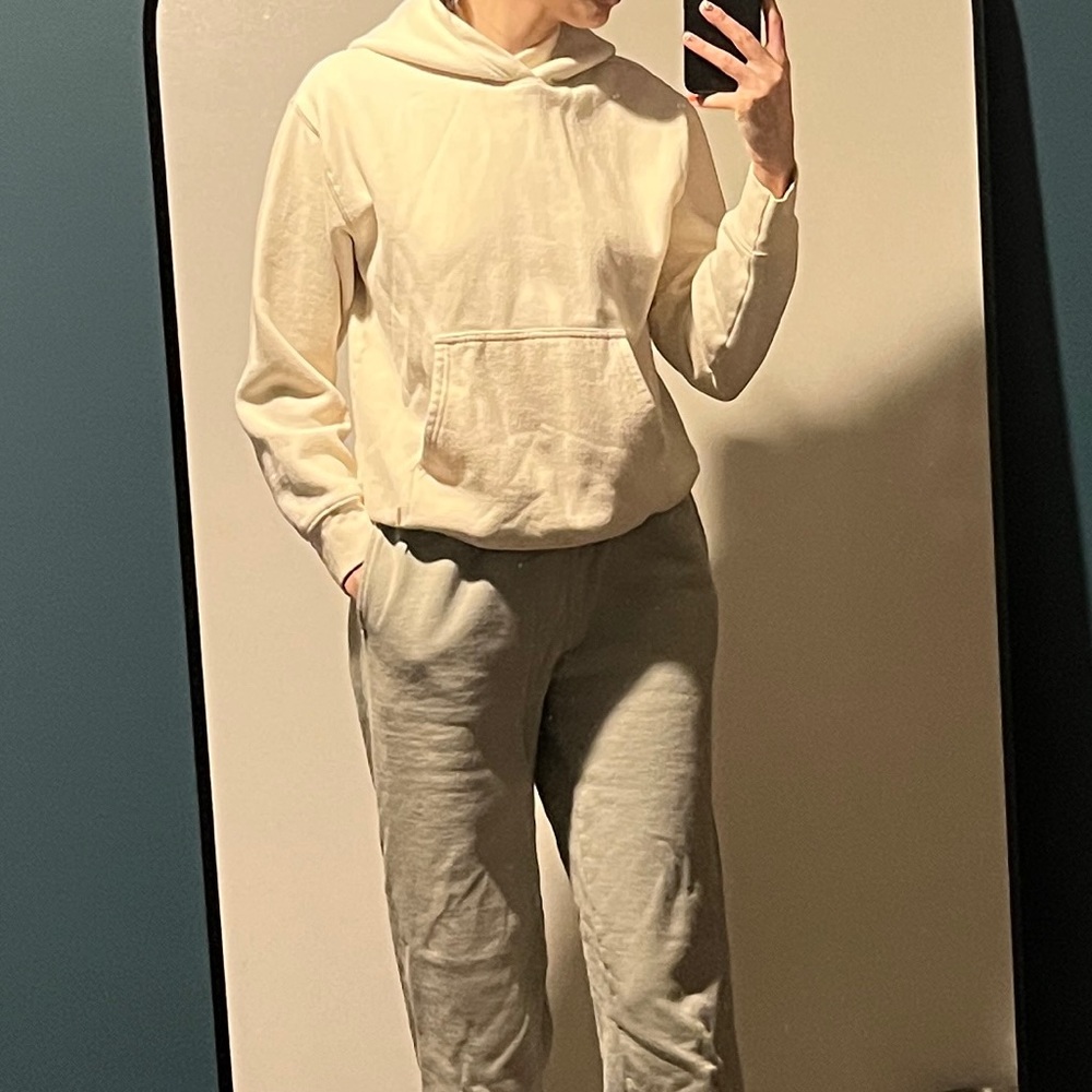 Aritzia white perfect hoodie